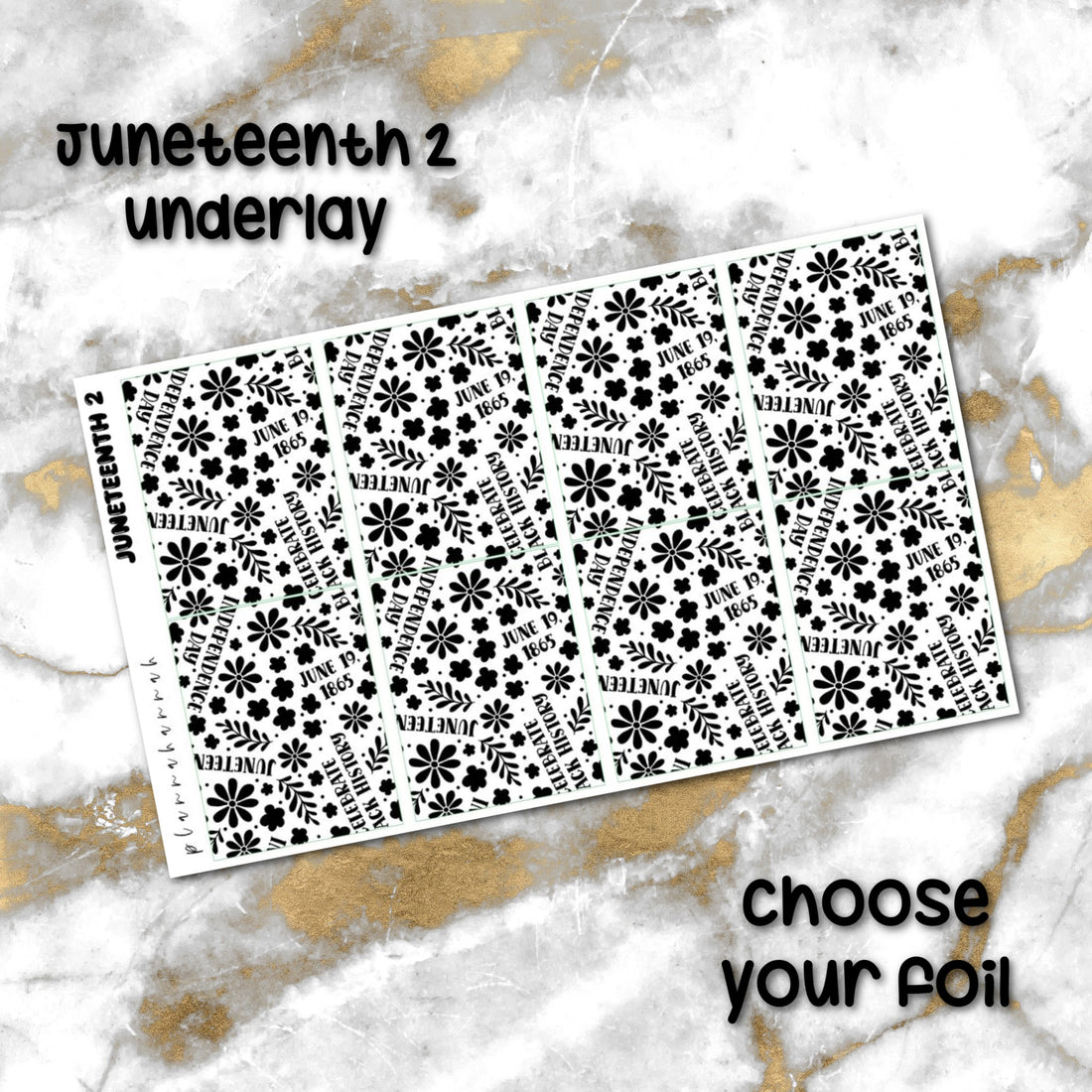 Juneteenth 2 | Foiled Underlay