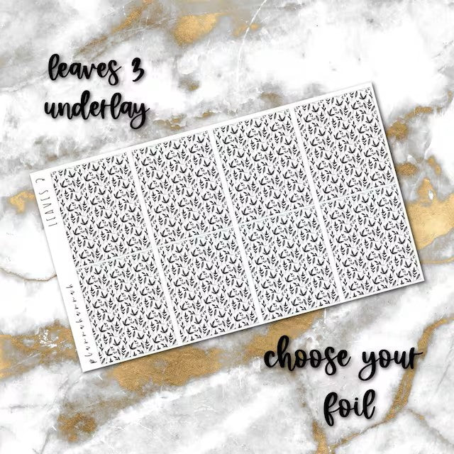 Leaves 3 | Foiled Underlay