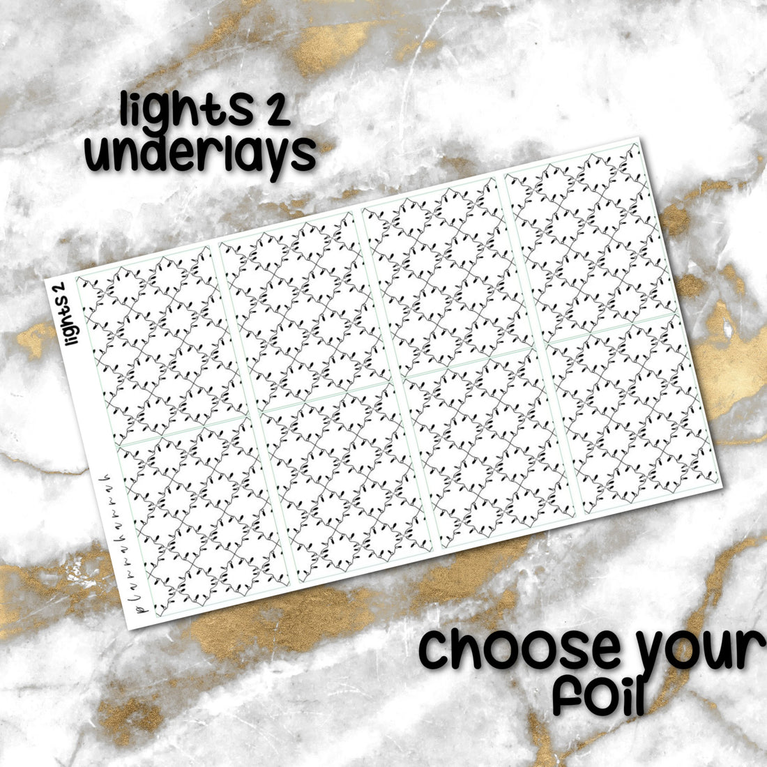 Lights 2 | Foiled Holiday Underlays