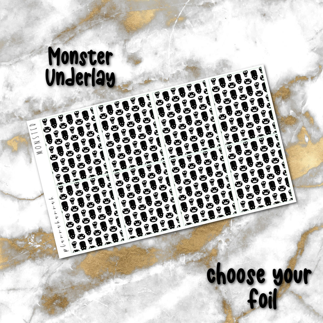 Monsters | Foiled Halloween Underlays