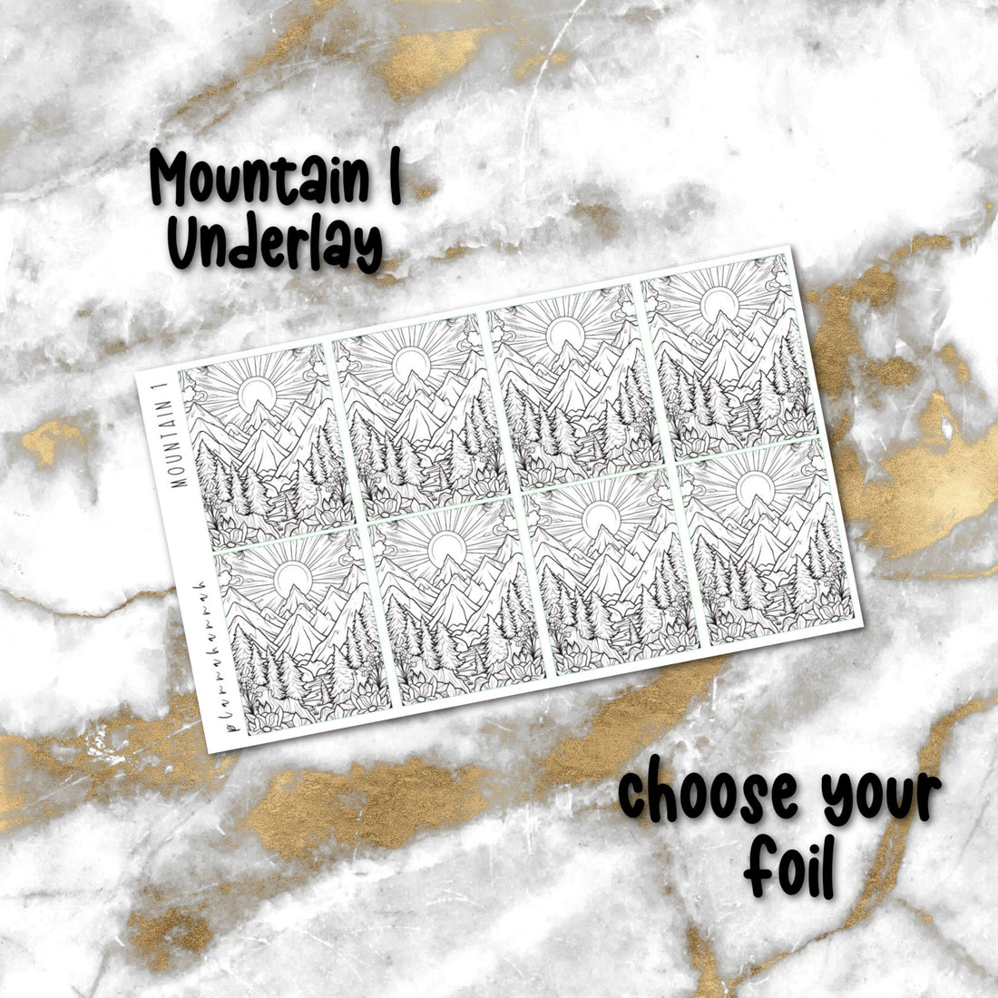 Mountain 1 | Foiled Underlay