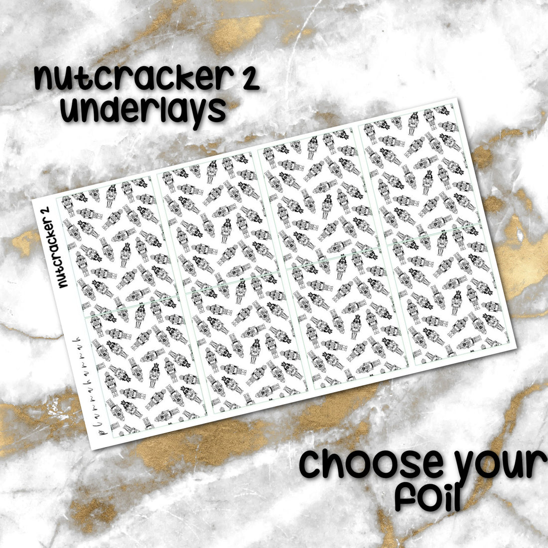 Nutcracker 2 | Foiled Holiday Underlays