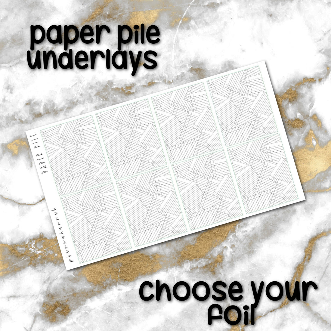 Paper Pile | Foiled Underlay