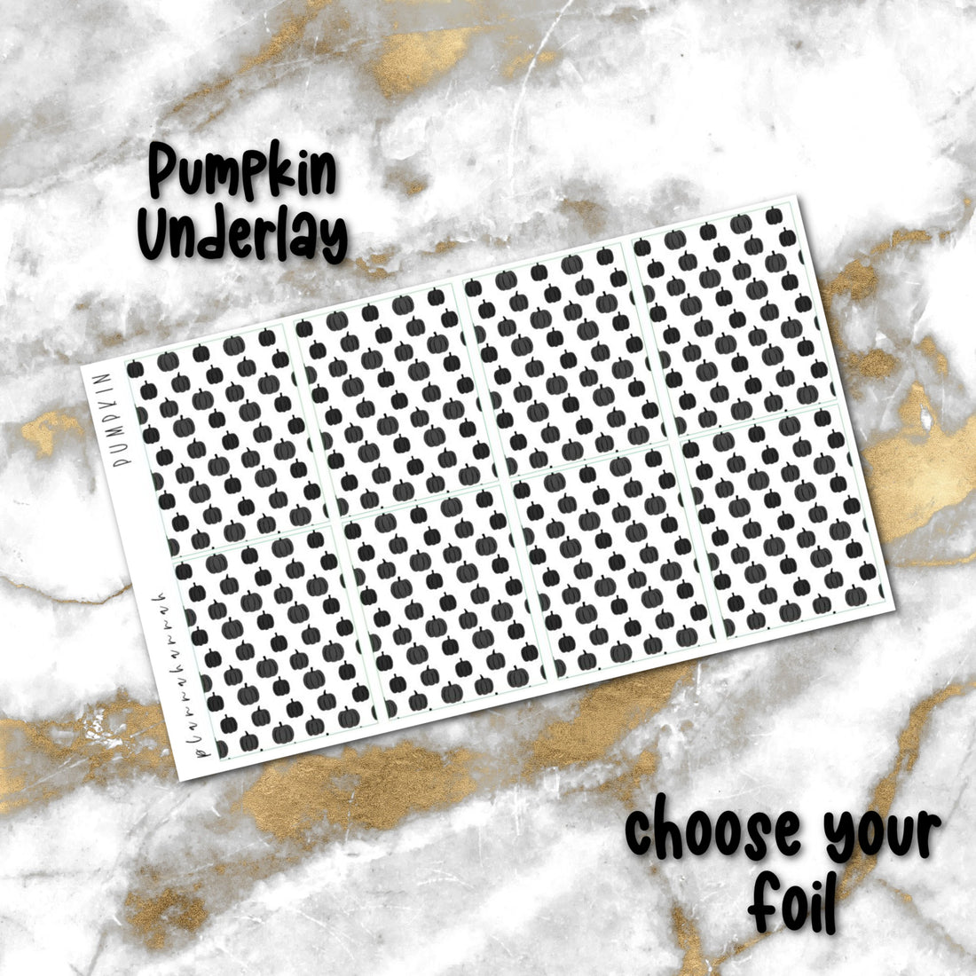 Pumpkin | Foiled Halloween Underlays