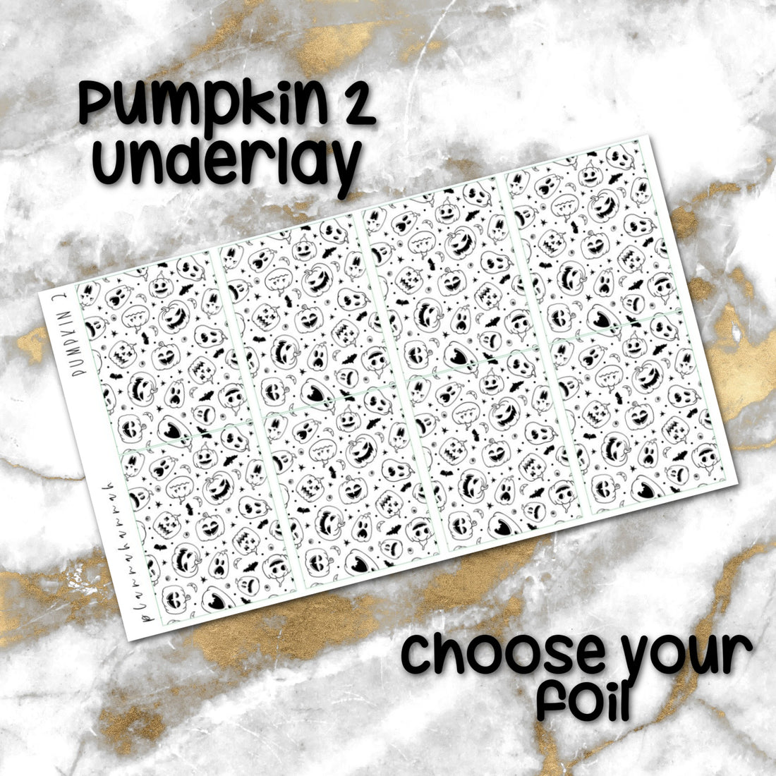 Pumpkin 2 | Foiled Halloween Underlays