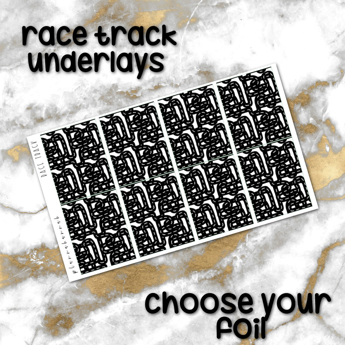 Race Track | Foiled Underlay