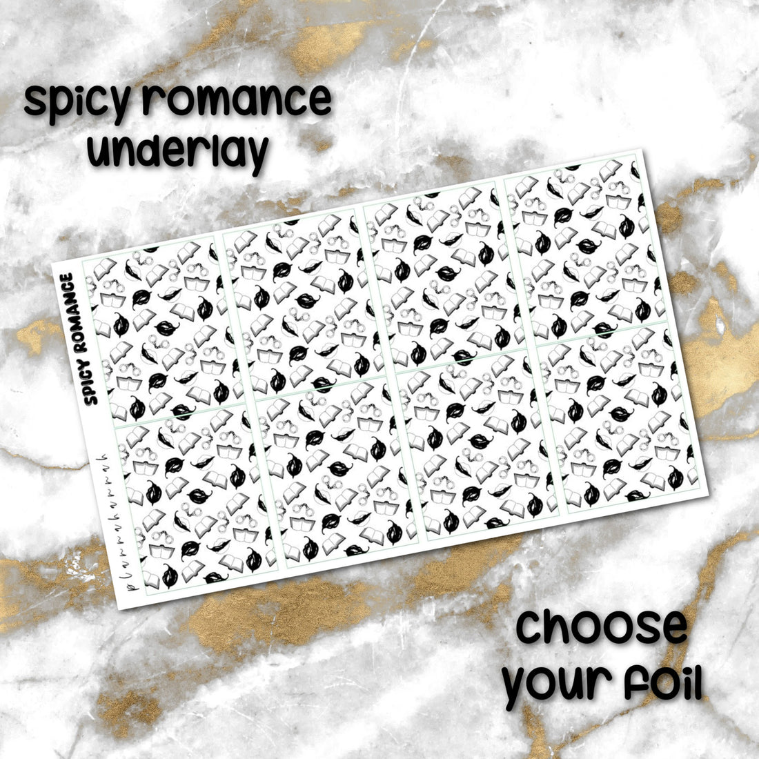 Spicy Romance | Foiled Underlay