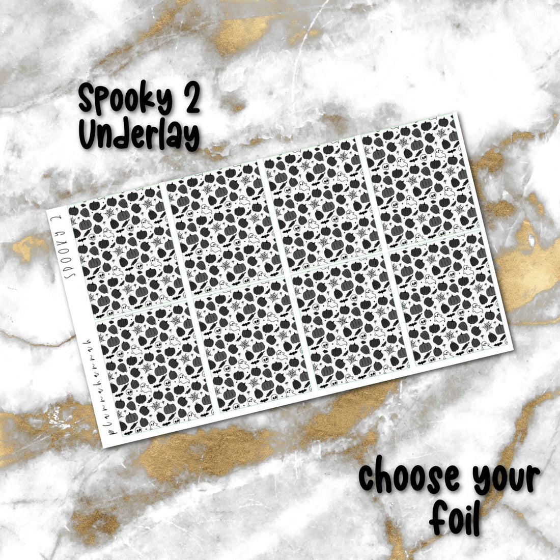 Spooky 2 | Foiled Halloween Underlays