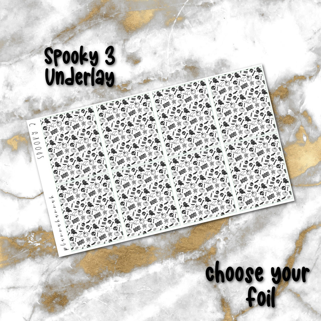 Spooky 3 | Foiled Halloween Underlays