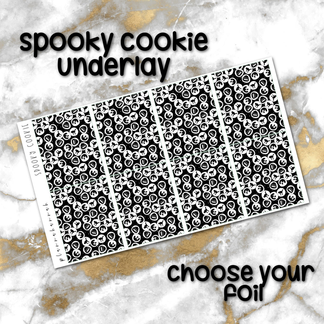 Spooky Cookies | Foiled Halloween Underlays