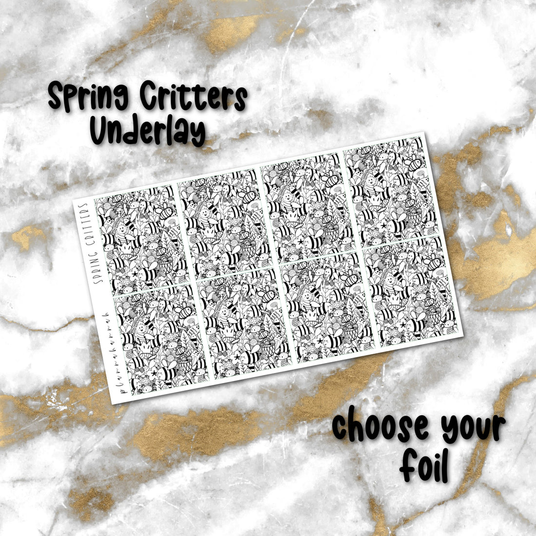 Spring Critters | Foiled Underlay