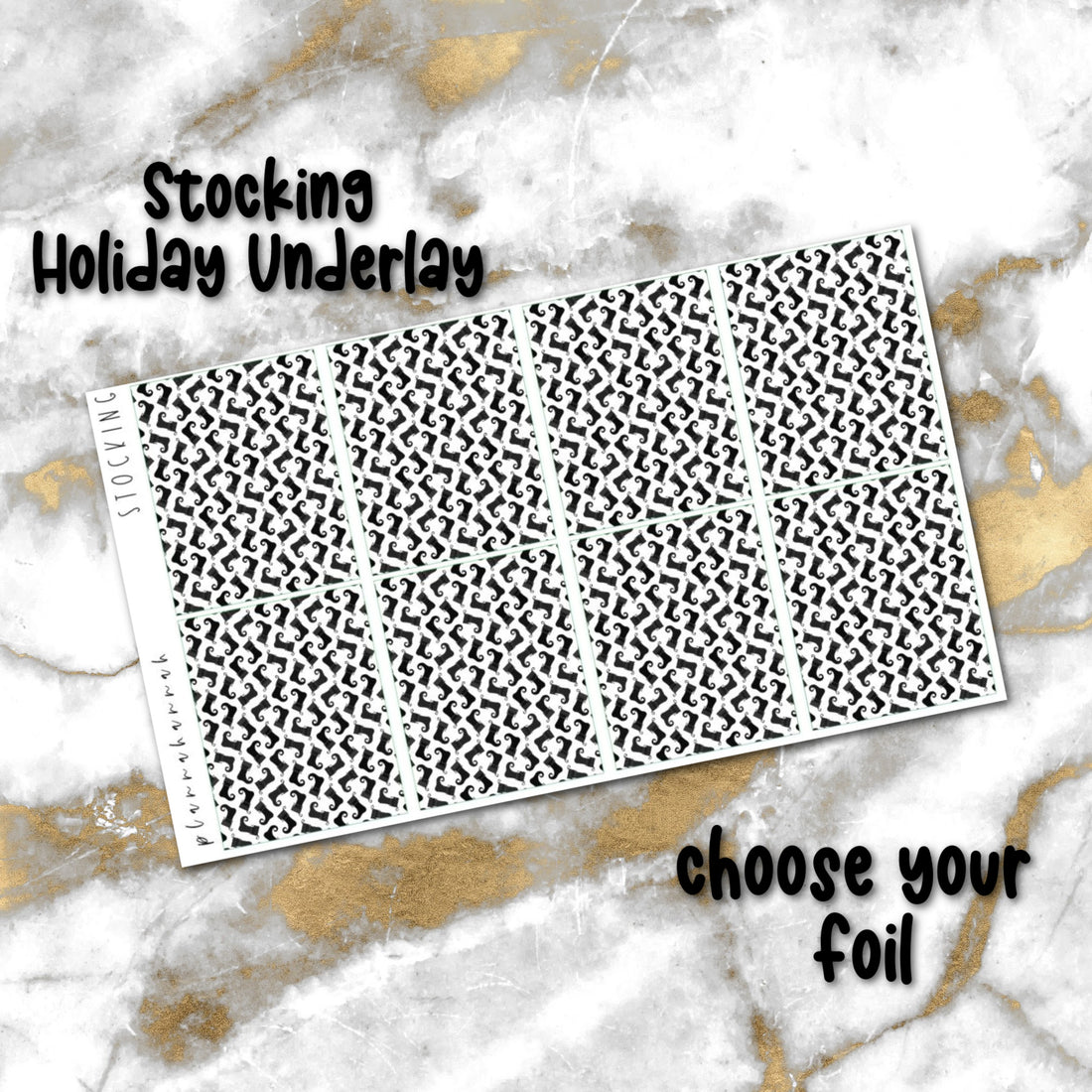 Stocking | Foiled Holiday Underlays