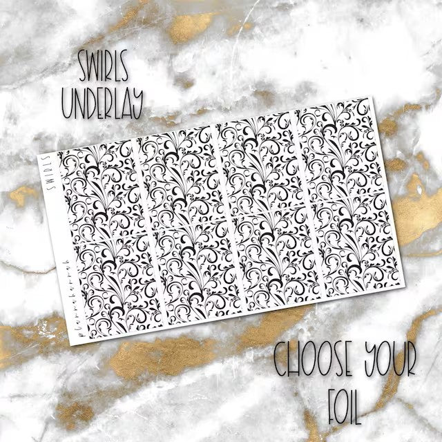 Swirls | Foiled Underlay