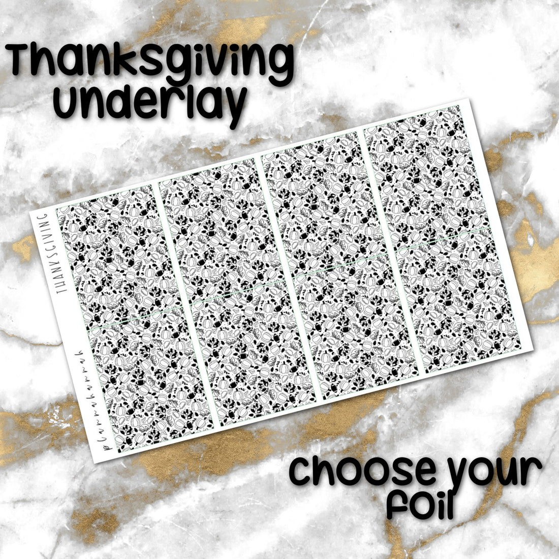 Thanksgiving | Foiled Halloween Underlays