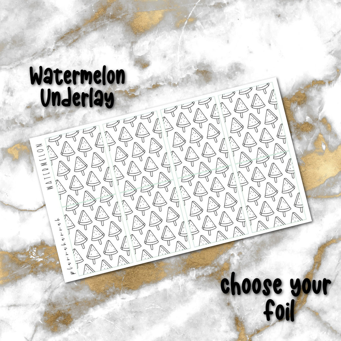 Watermelon | Foiled Underlay
