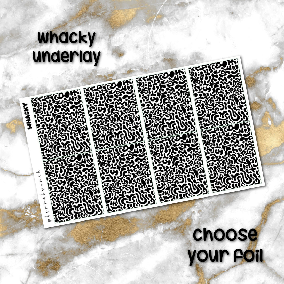 Whacky | Foiled Underlay