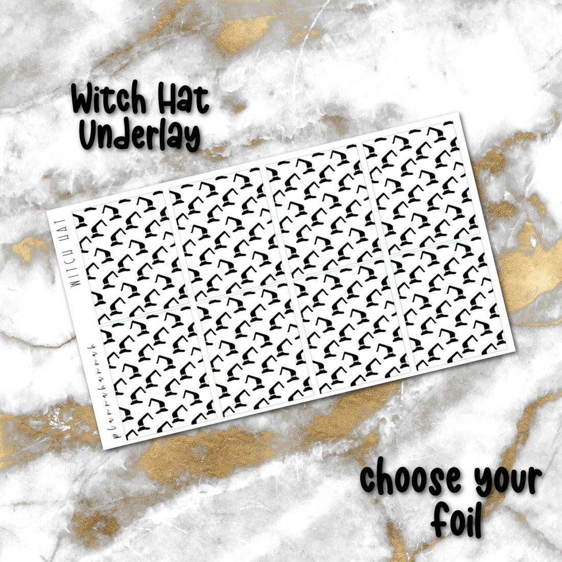 Witch Hat | Foiled Halloween Underlays