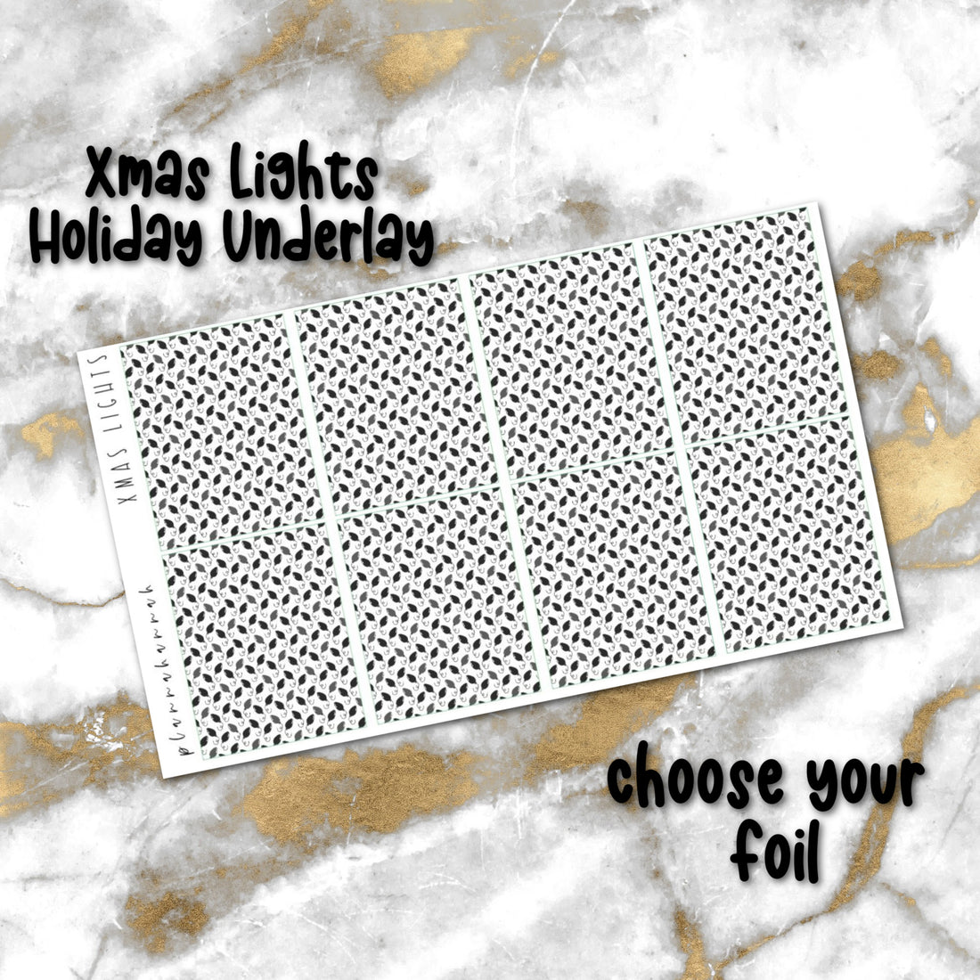 Xmas Lights | Foiled Holiday Underlays