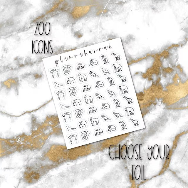 Zoo | Foiled Icon Sampler