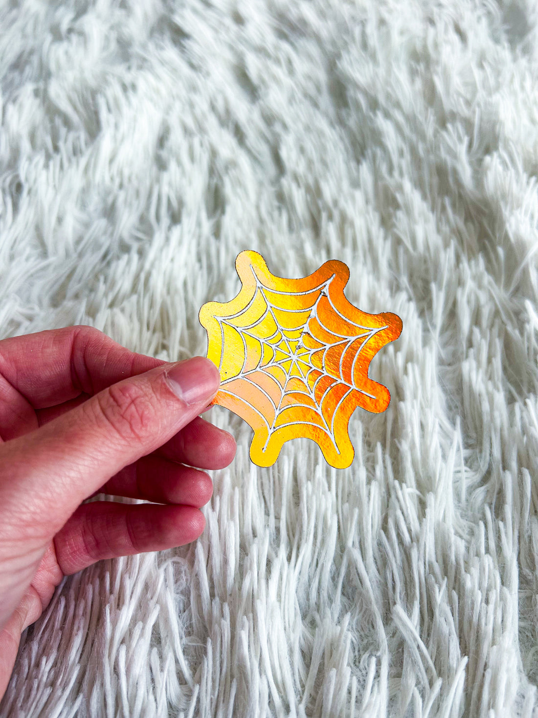 Web | Halloween Foiled Die Cut Sticker *NOT WATERPROOF*