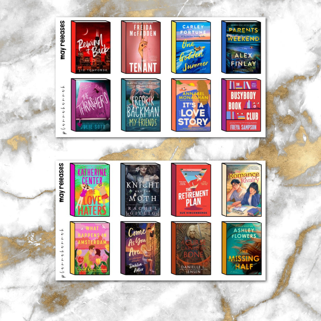May 2025 Monthly Journaling Bundle | Foiled Sticker Bundle
