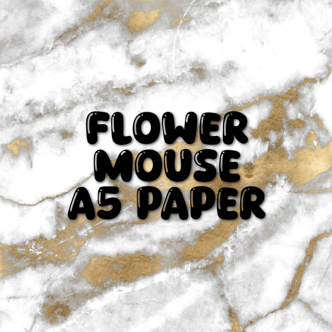 Flower Mouse | Foiled A5 Paper