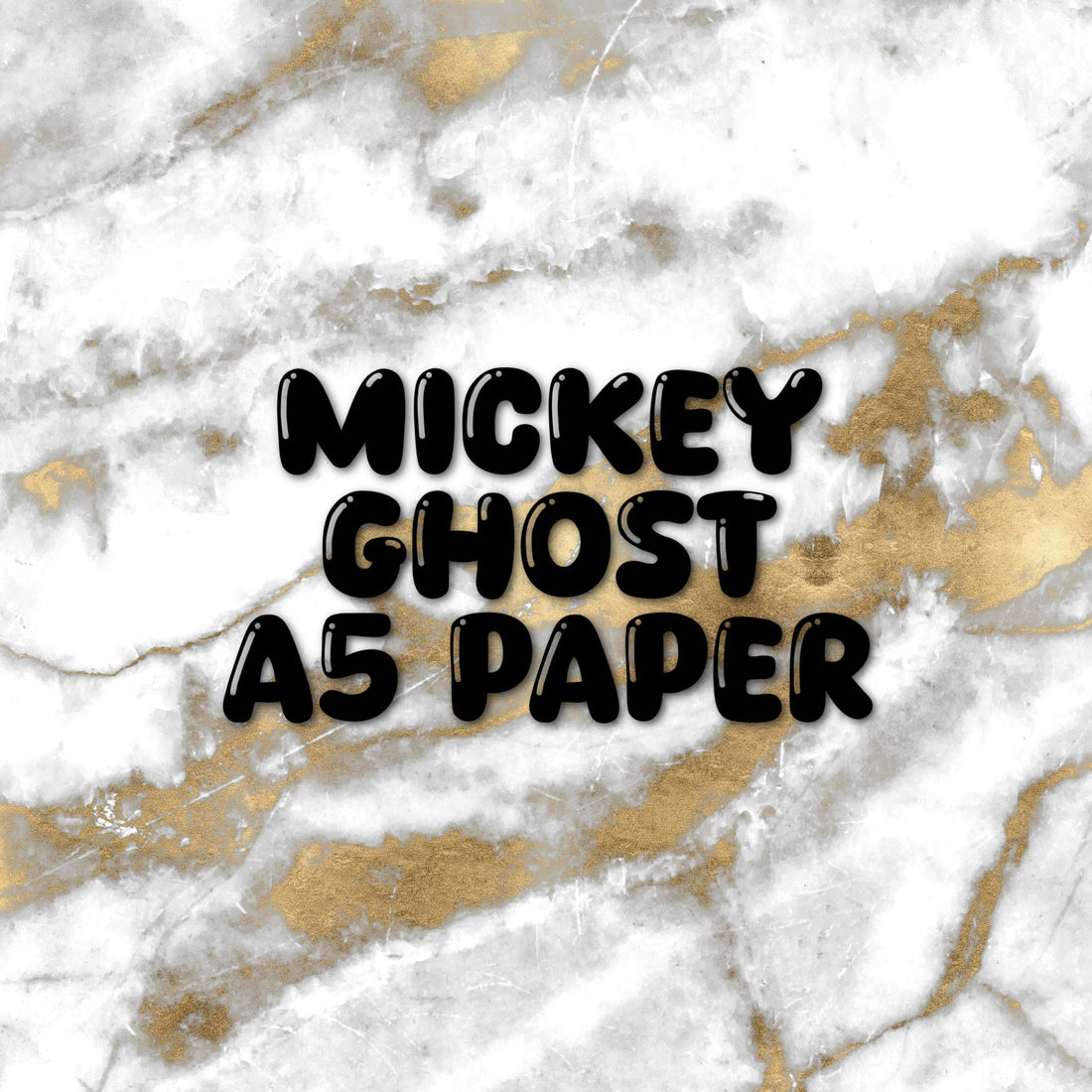 Mickey Ghost | Halloween Foiled A5 Paper