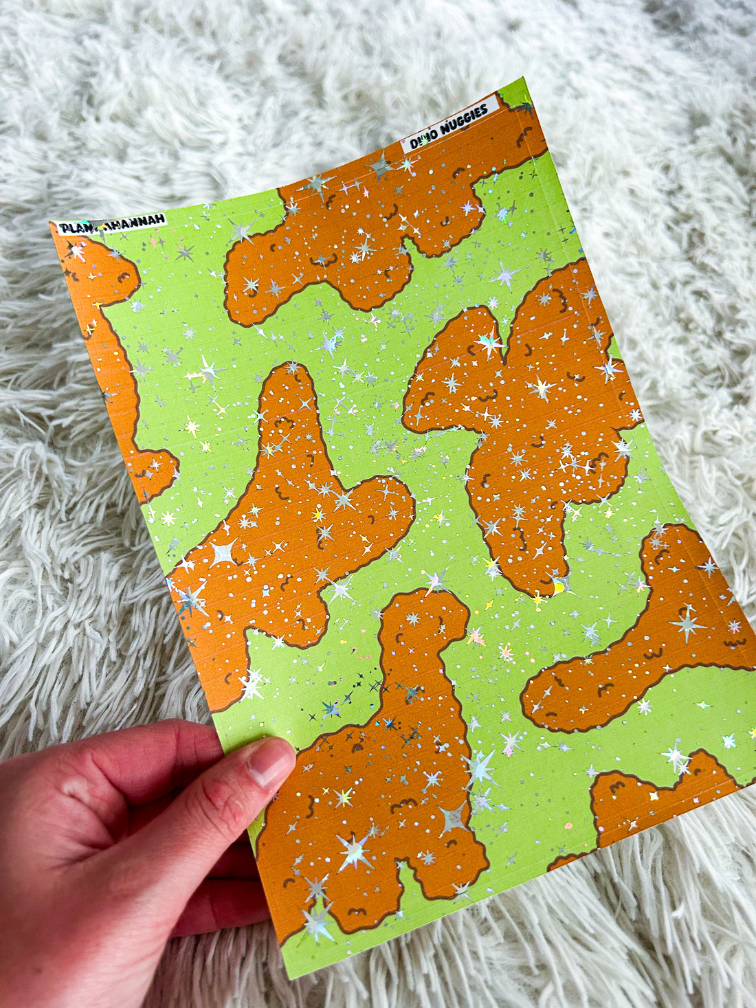 Dino Nuggie | Foiled A5 Paper