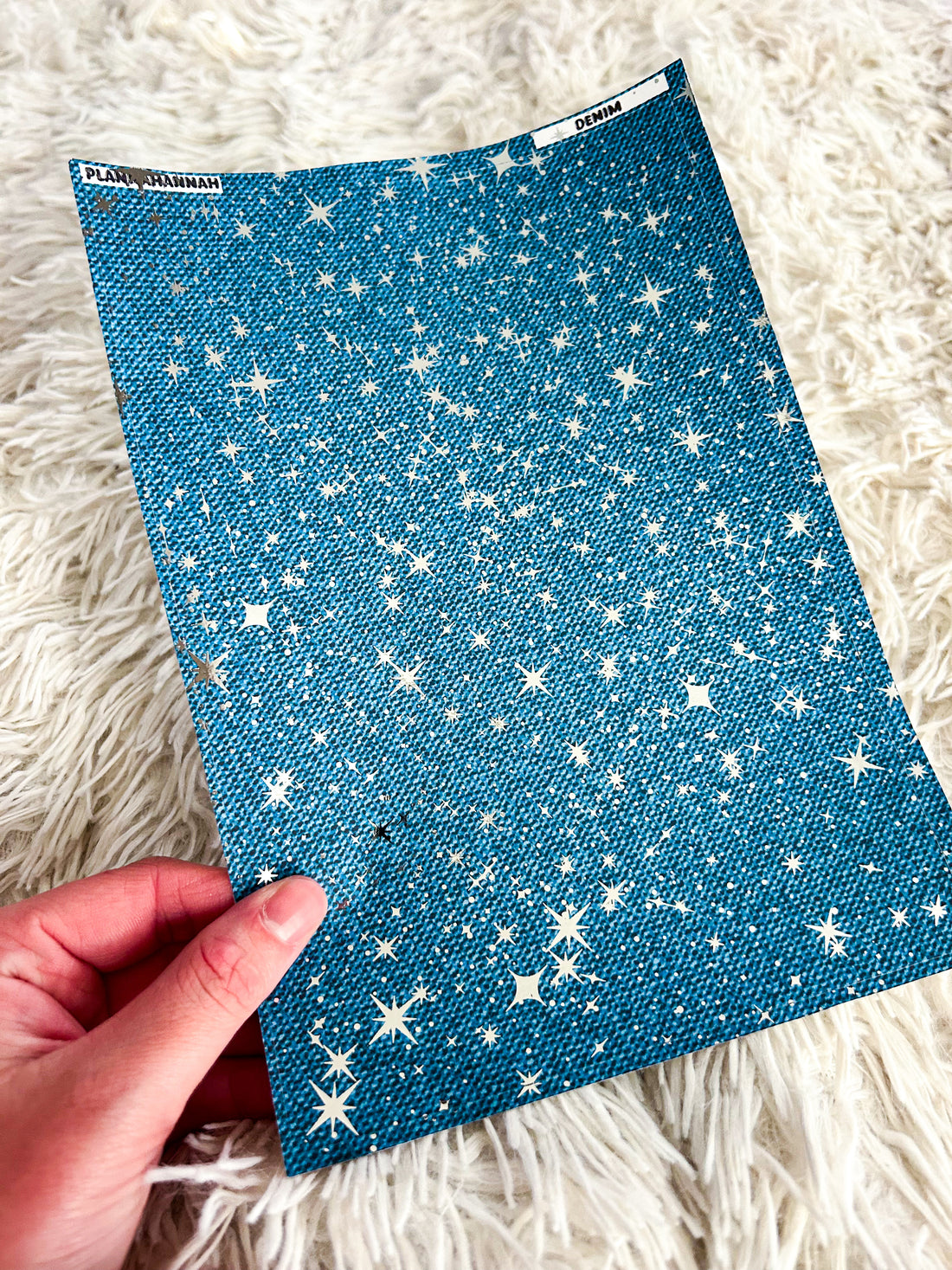 Denim | Foiled A5 Paper