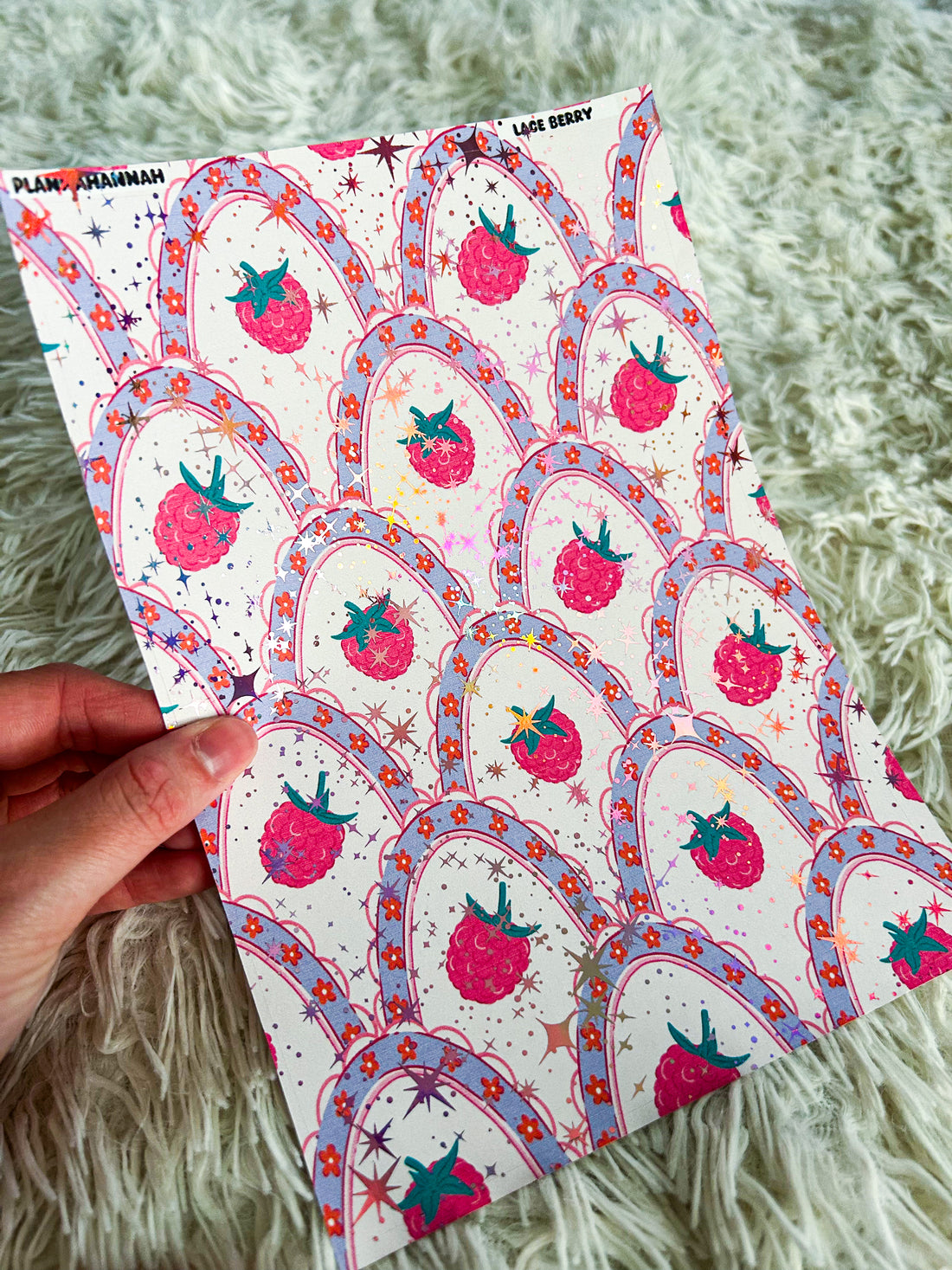 Lace Berry | Foiled A5 Paper