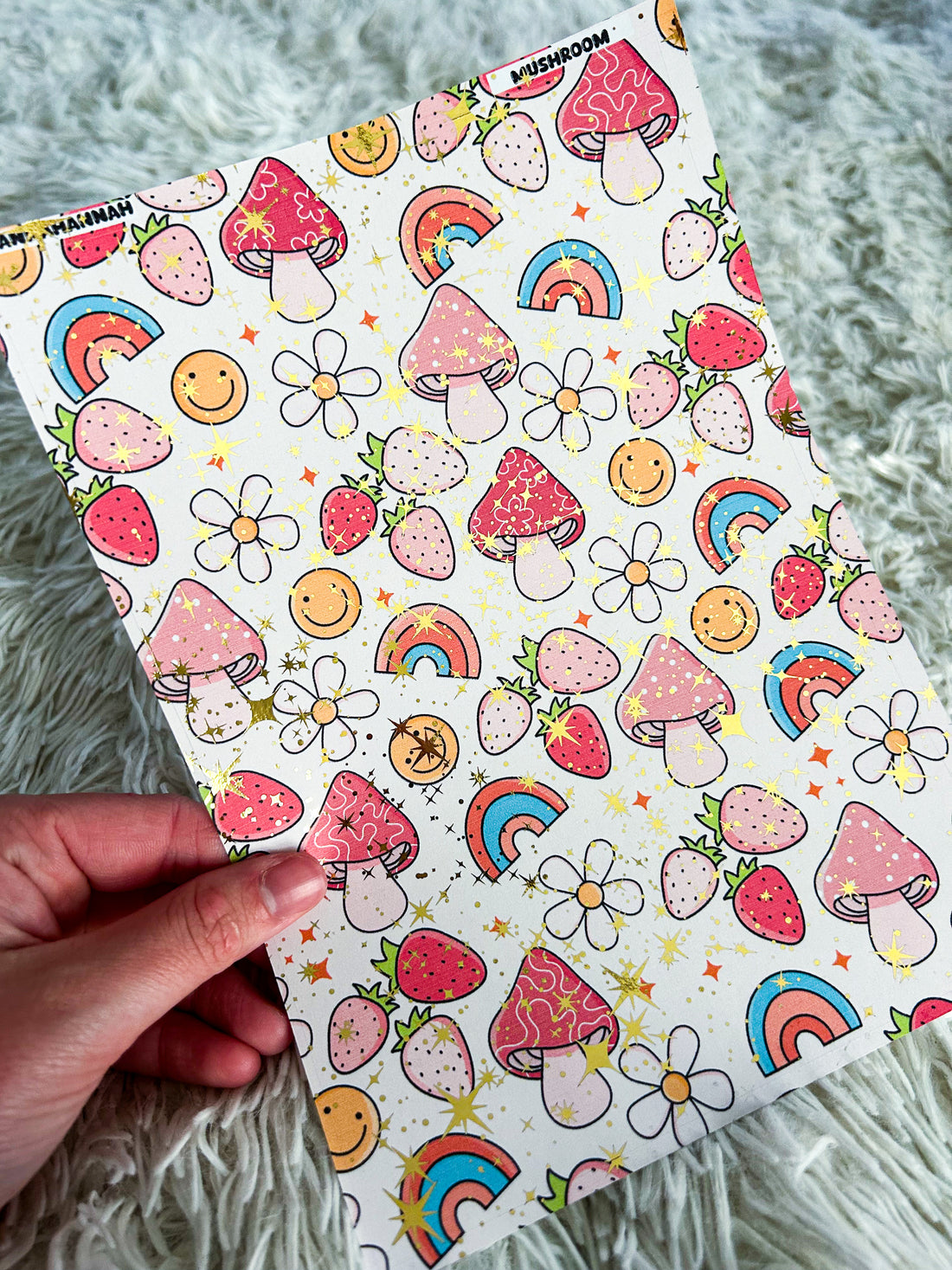 Mushroom | Foiled A5 Paper