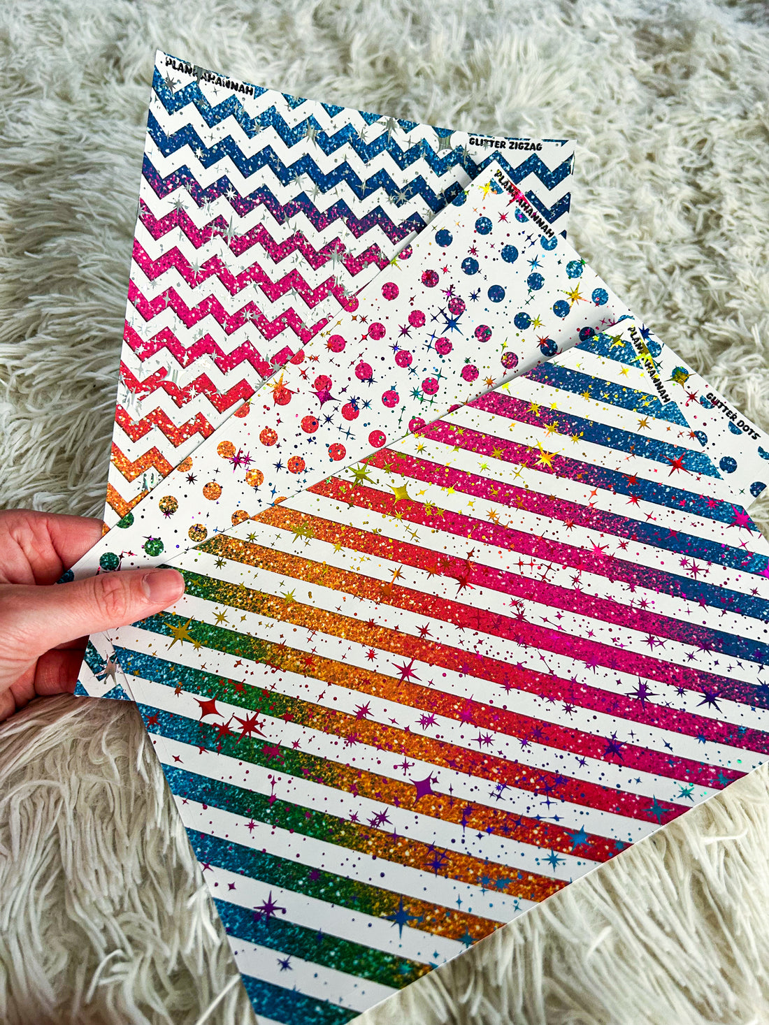 Rainbow Glitter | Foiled A5 Paper Bundle