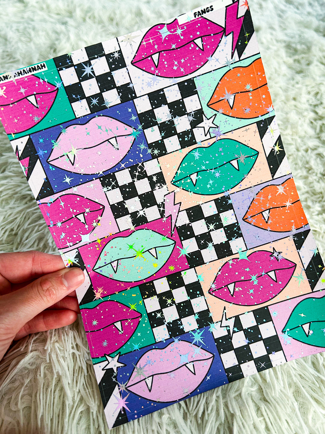 Fangs | Foiled A5 Paper