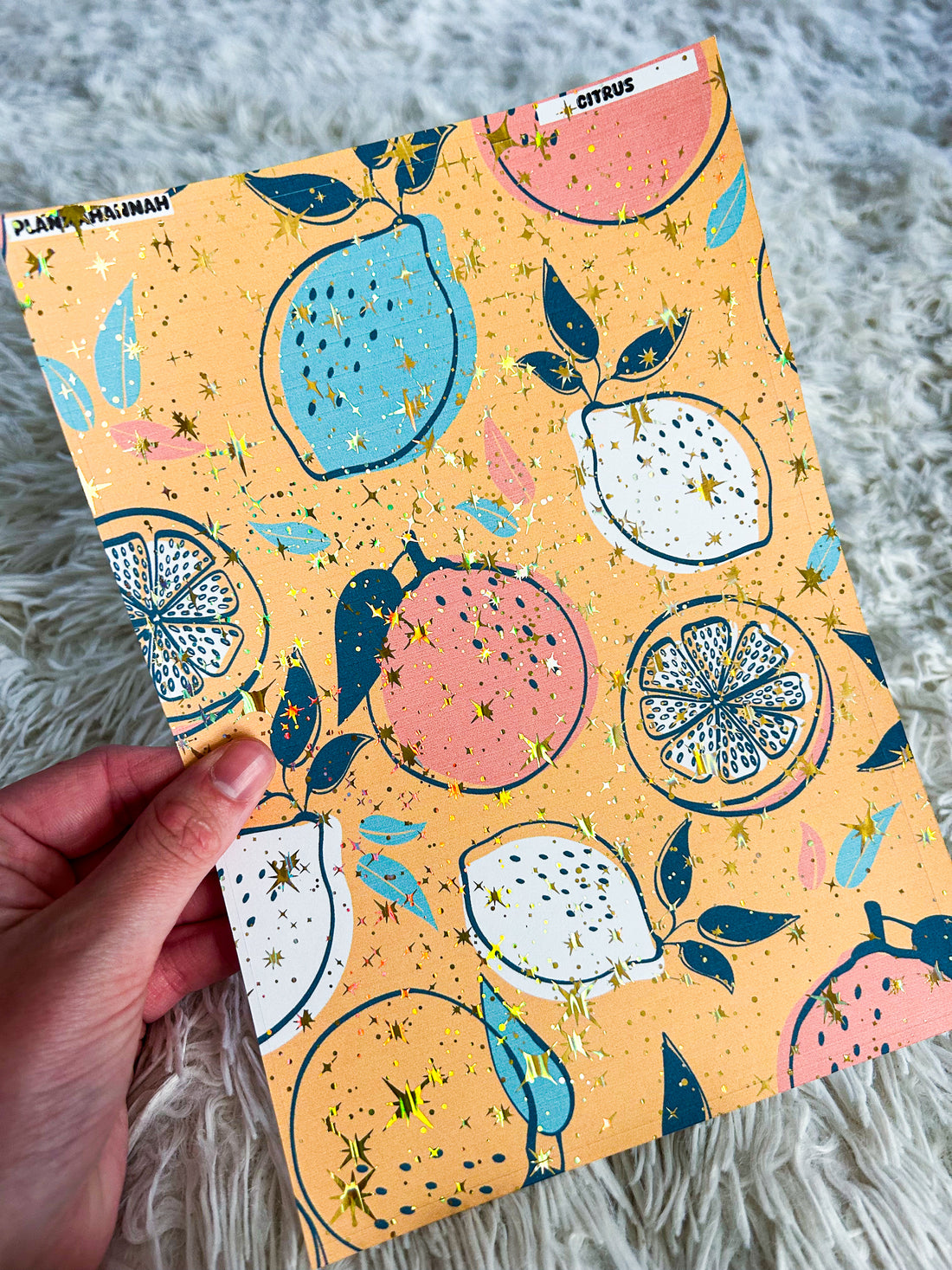 Citrus | Foiled A5 Paper