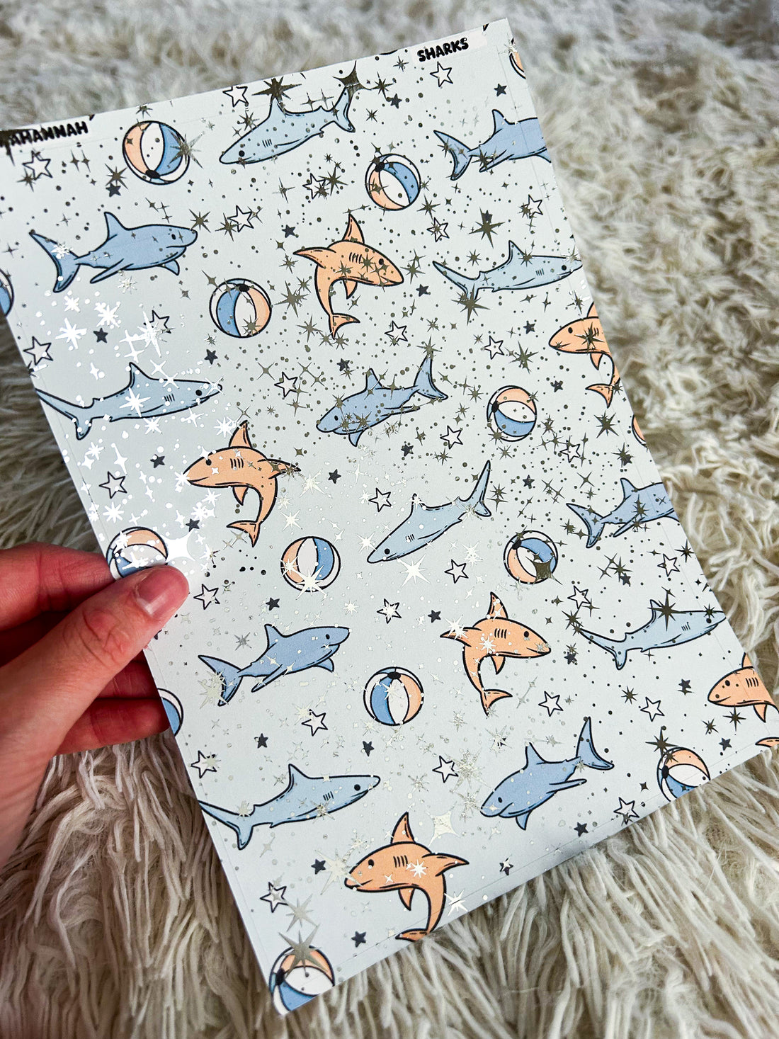 Shark | Foiled A5 Paper