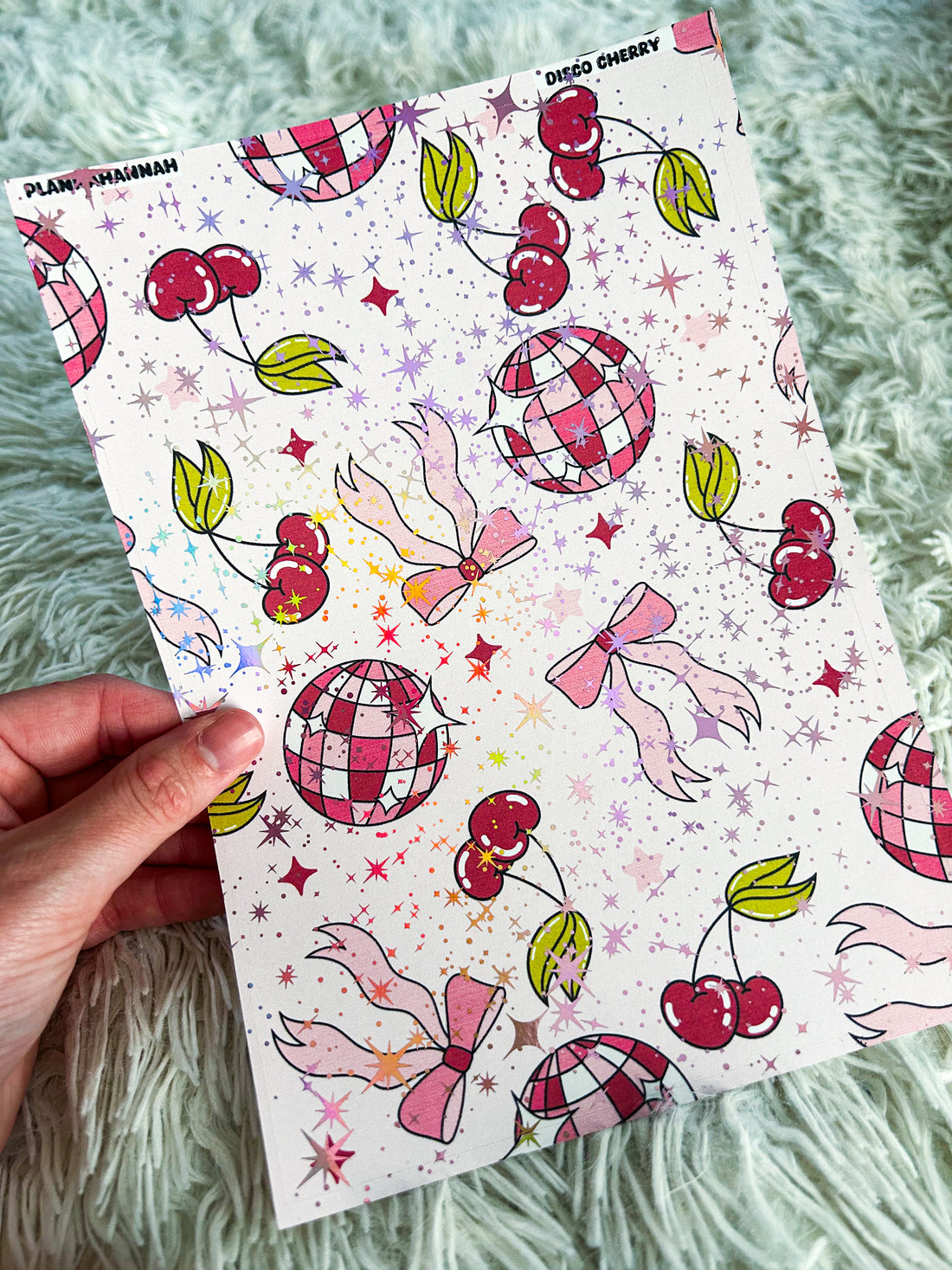 Disco Cherry | Foiled A5 Paper