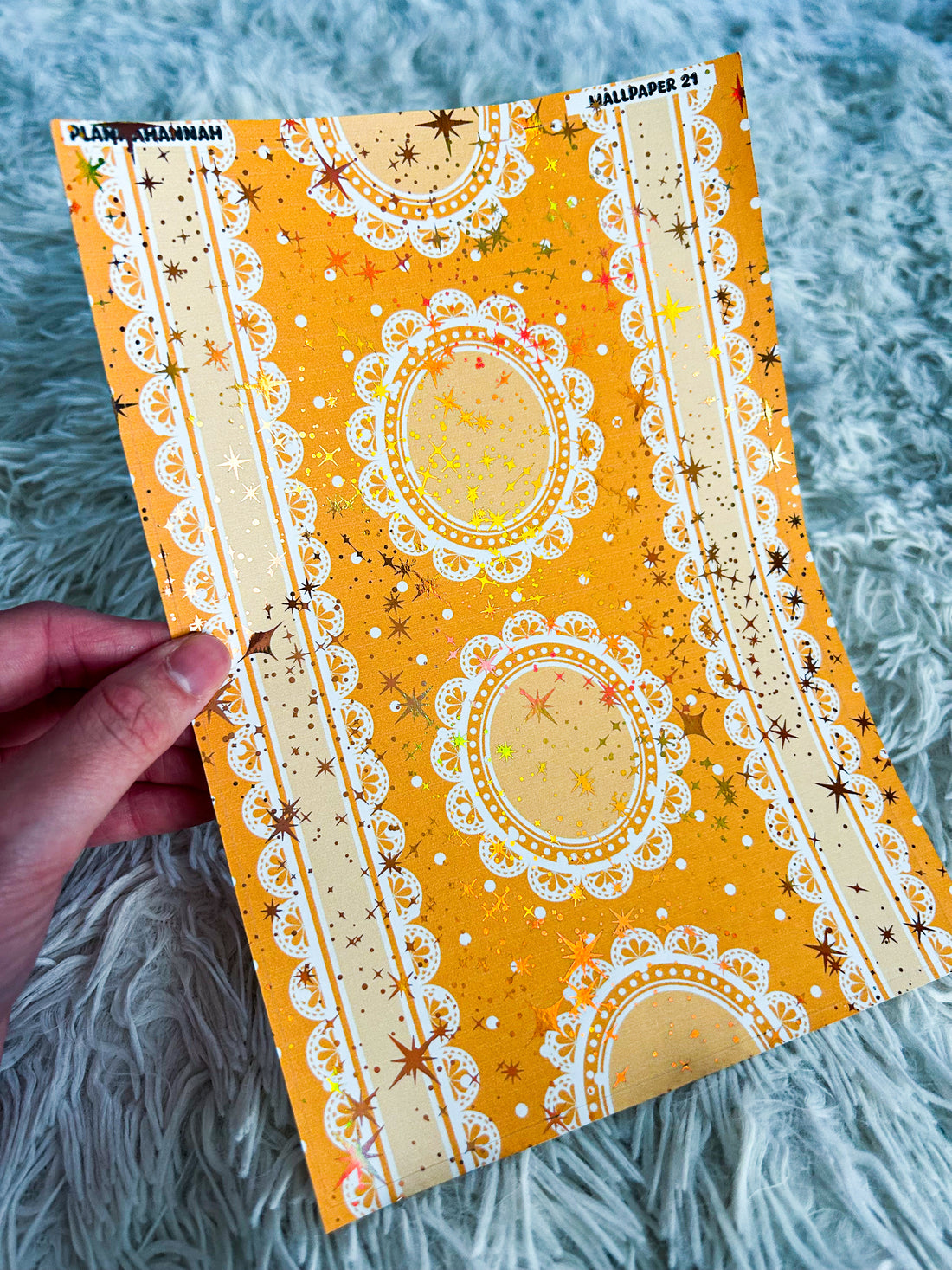 Marigold Wallpaper | Foiled A5 Paper