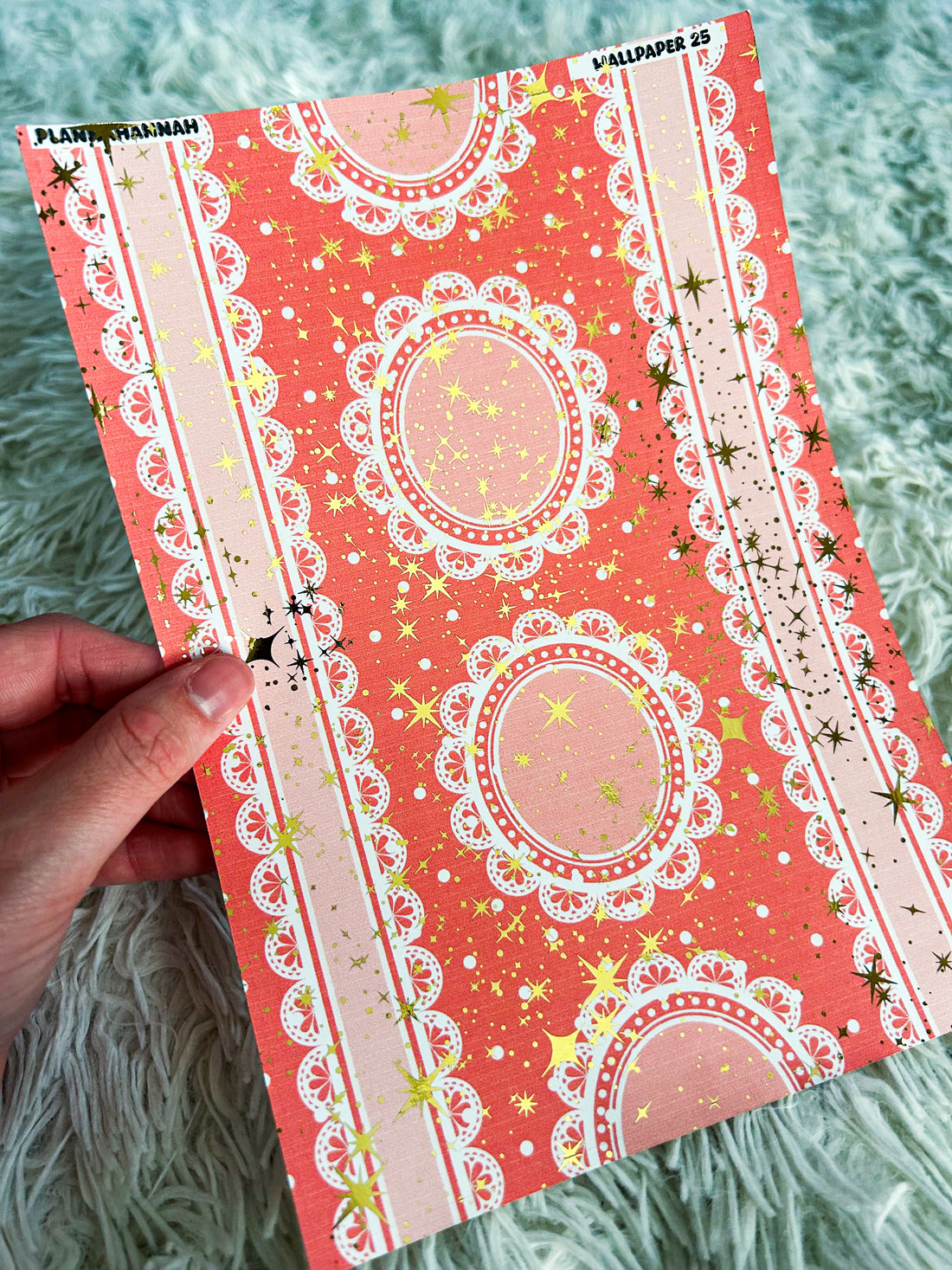 Coral Wallpaper | Foiled A5 Paper