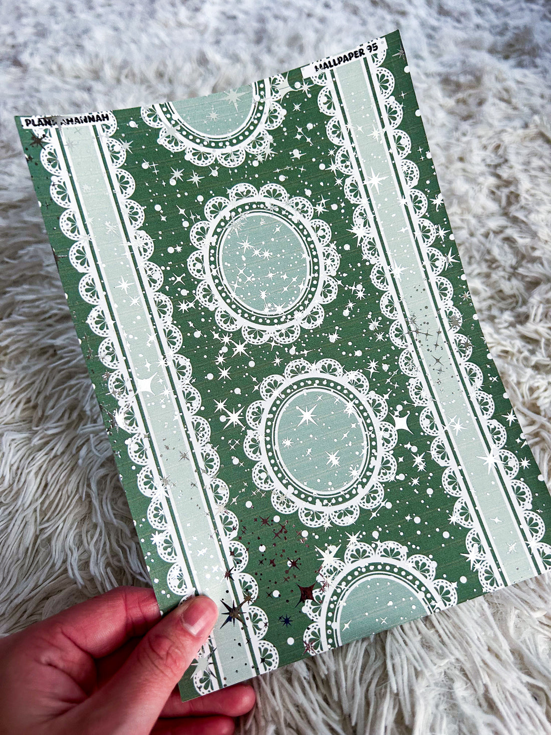 Olive Wallpaper | Foiled A5 Paper