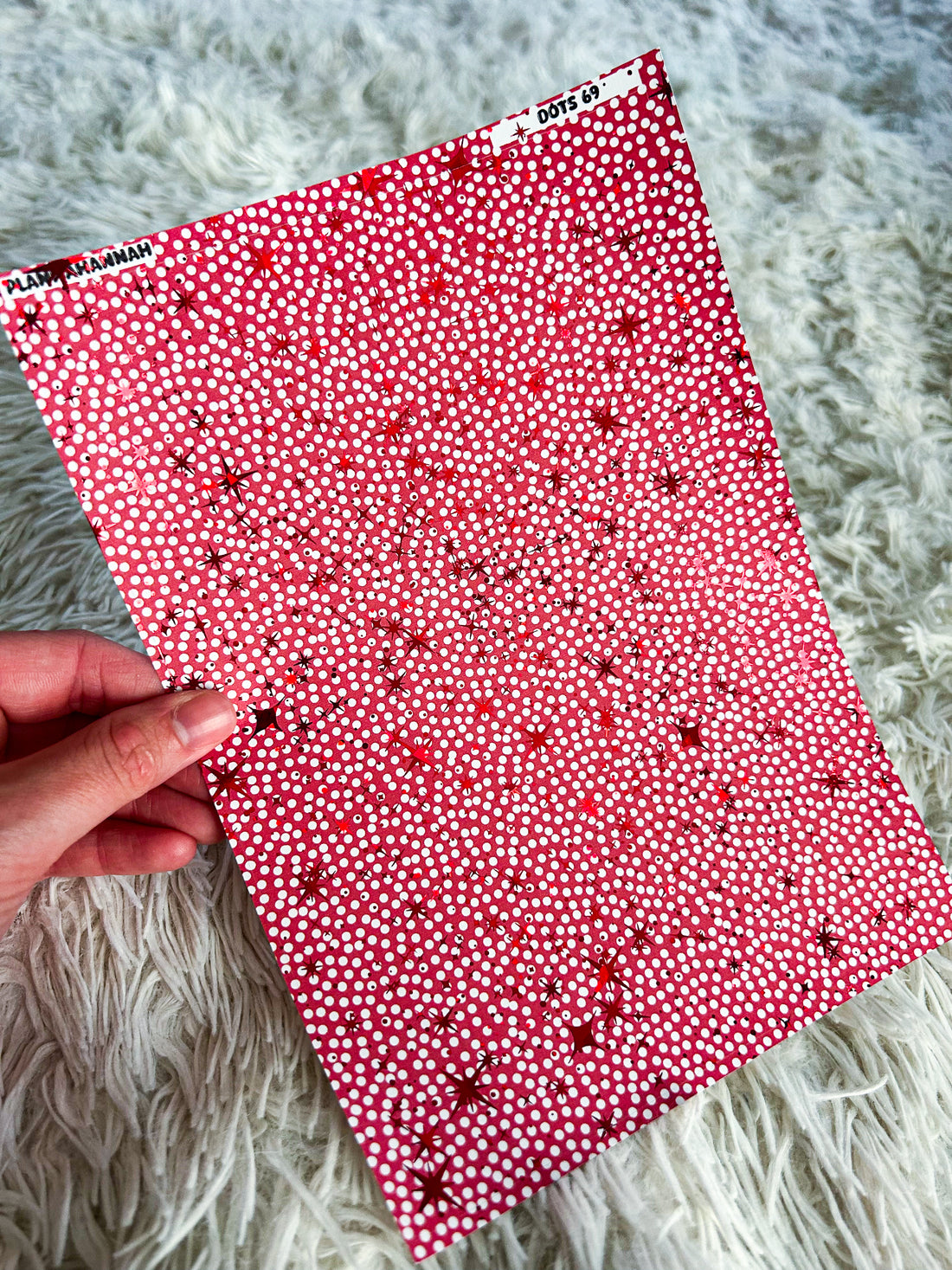 Red Confetti | Foiled A5 Paper