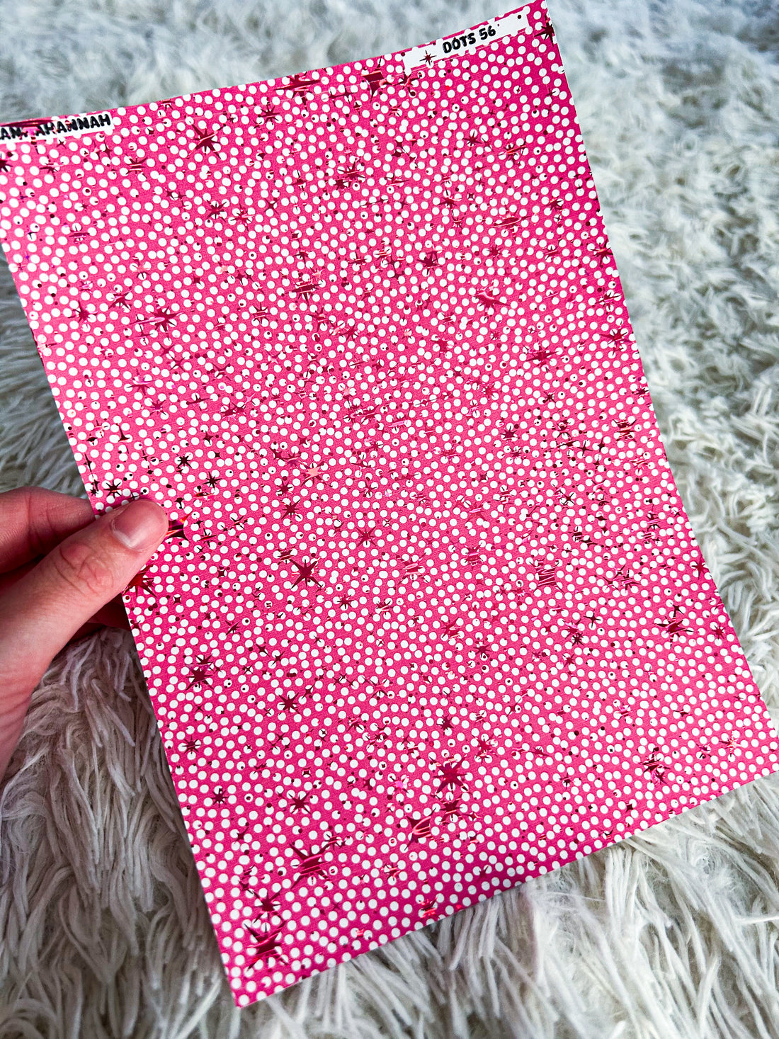 Hot Pink Confetti | Foiled A5 Paper