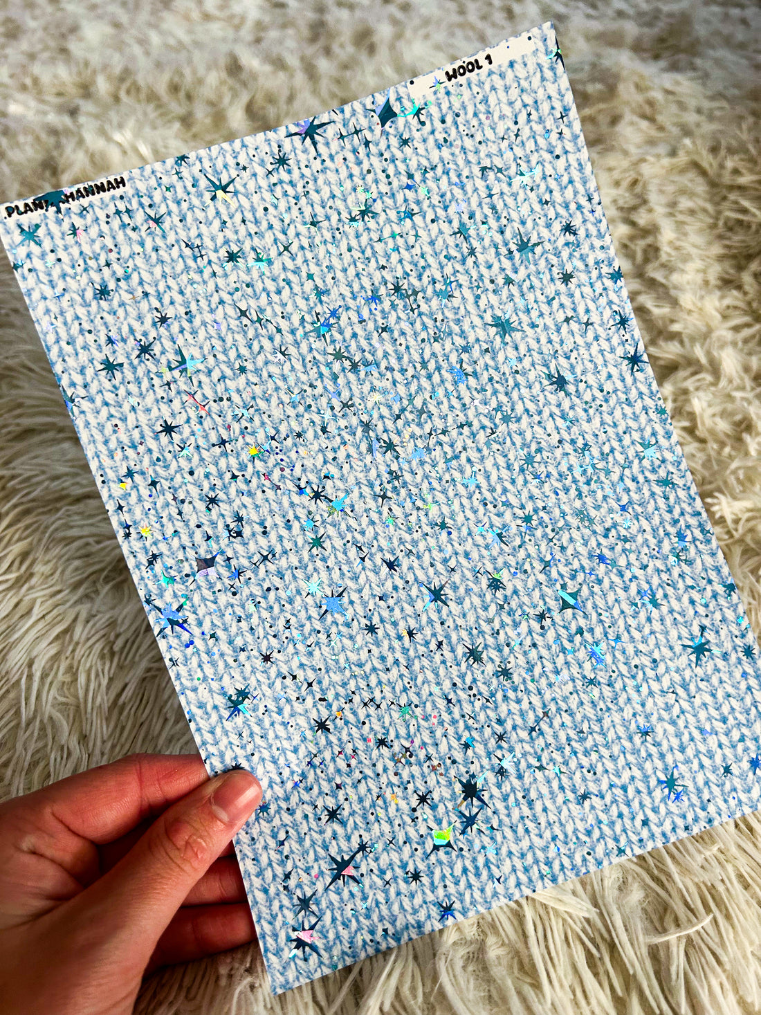 Blue Wool | Foiled A5 Paper