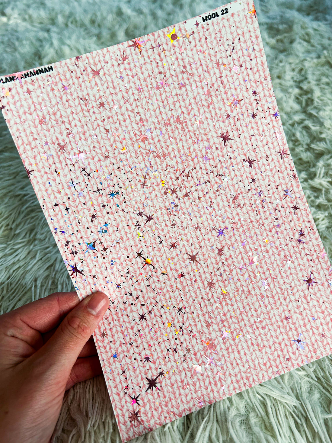 Pink Wool | Foiled A5 Paper