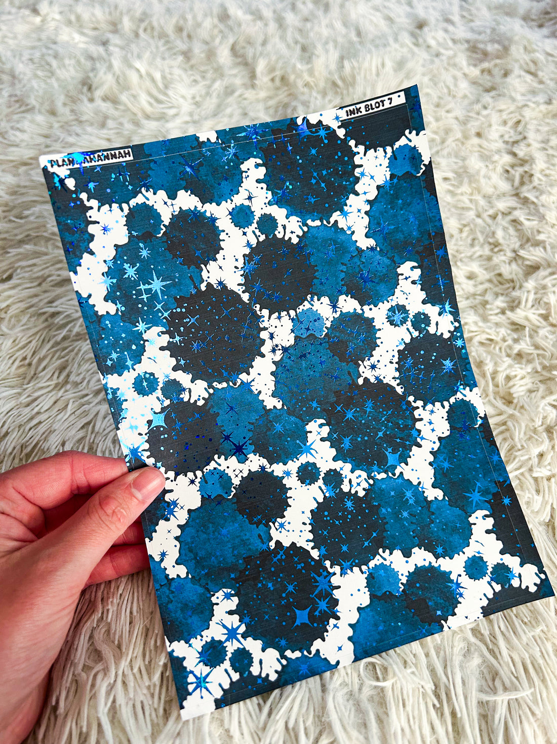 Navy Ink | Foiled A5 Paper