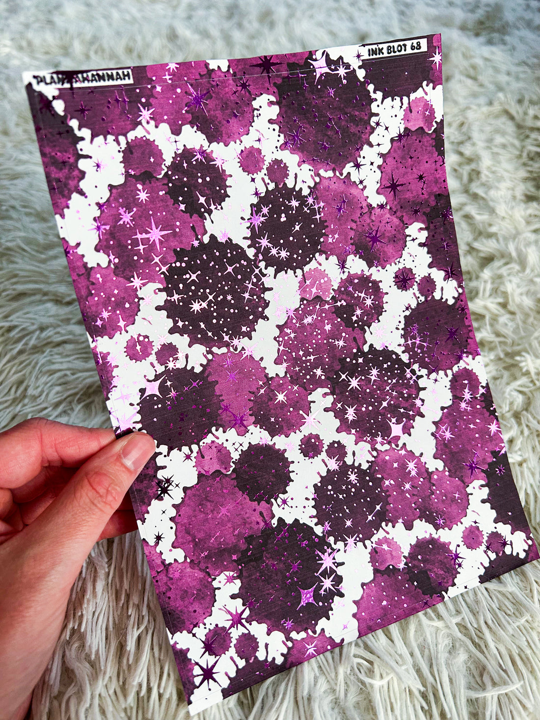 Plum Ink | Foiled A5 Paper