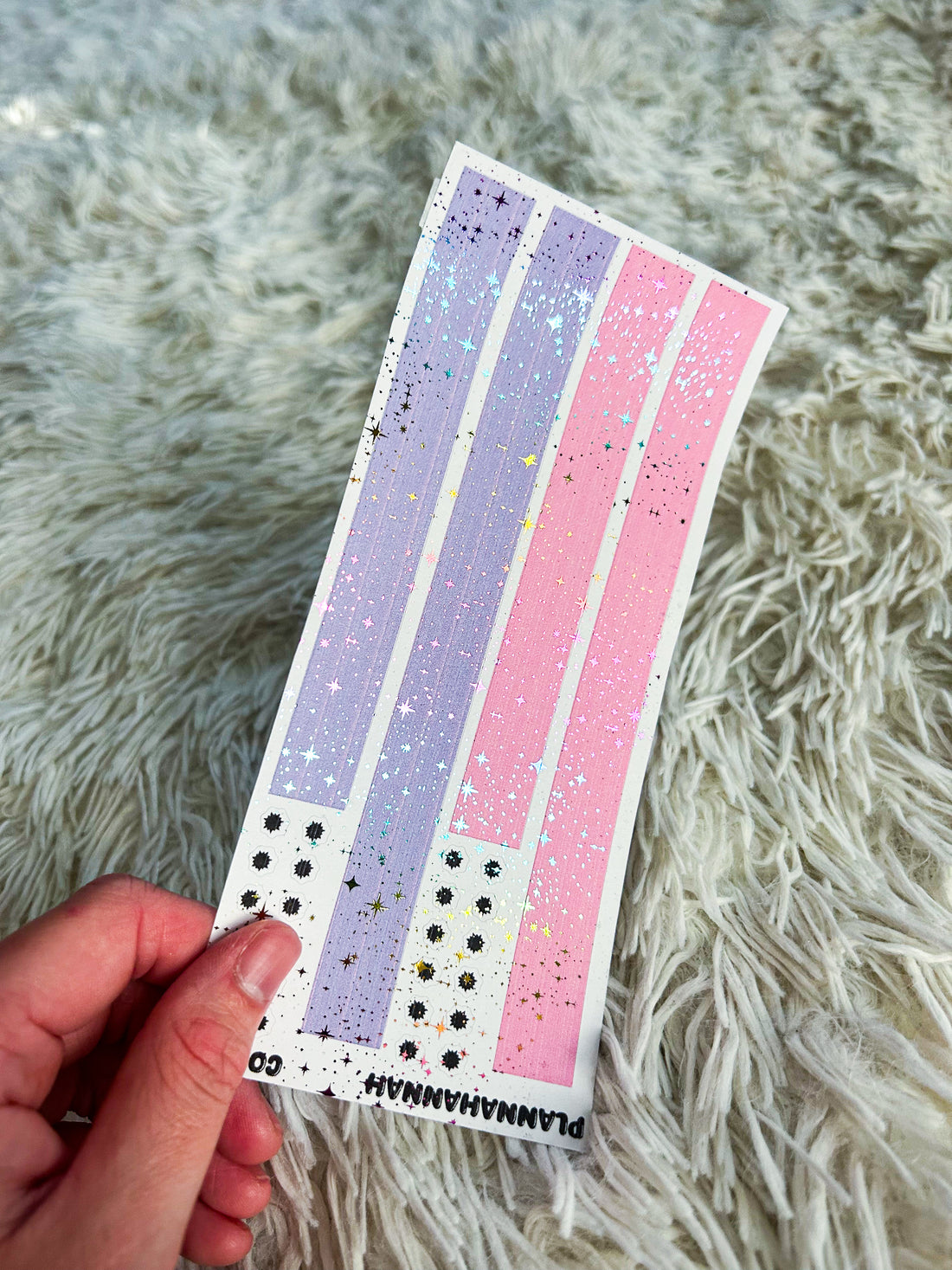 Pastel Purple & Pink | Foiled Washi