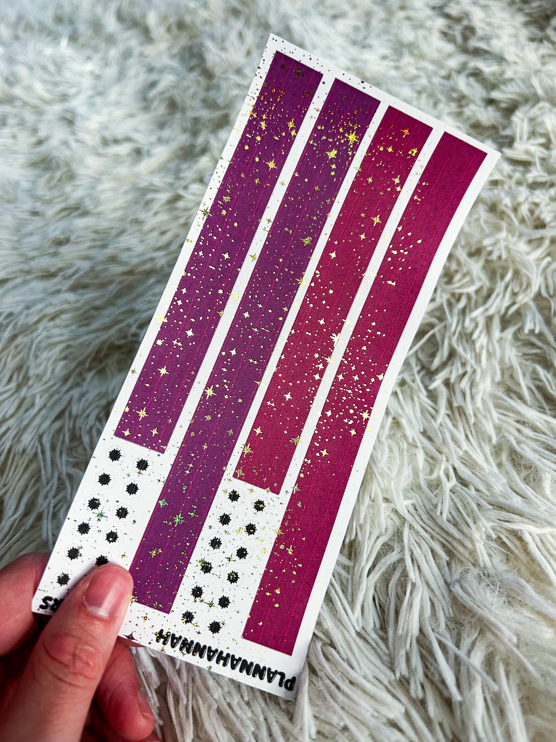 Autumnal Purple & Pink | Foiled Washi
