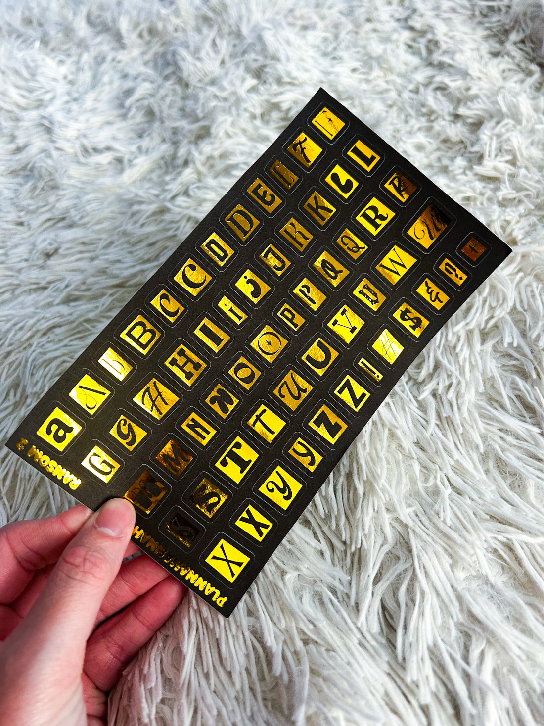 Ransom | Foiled Black Background Journal Deco