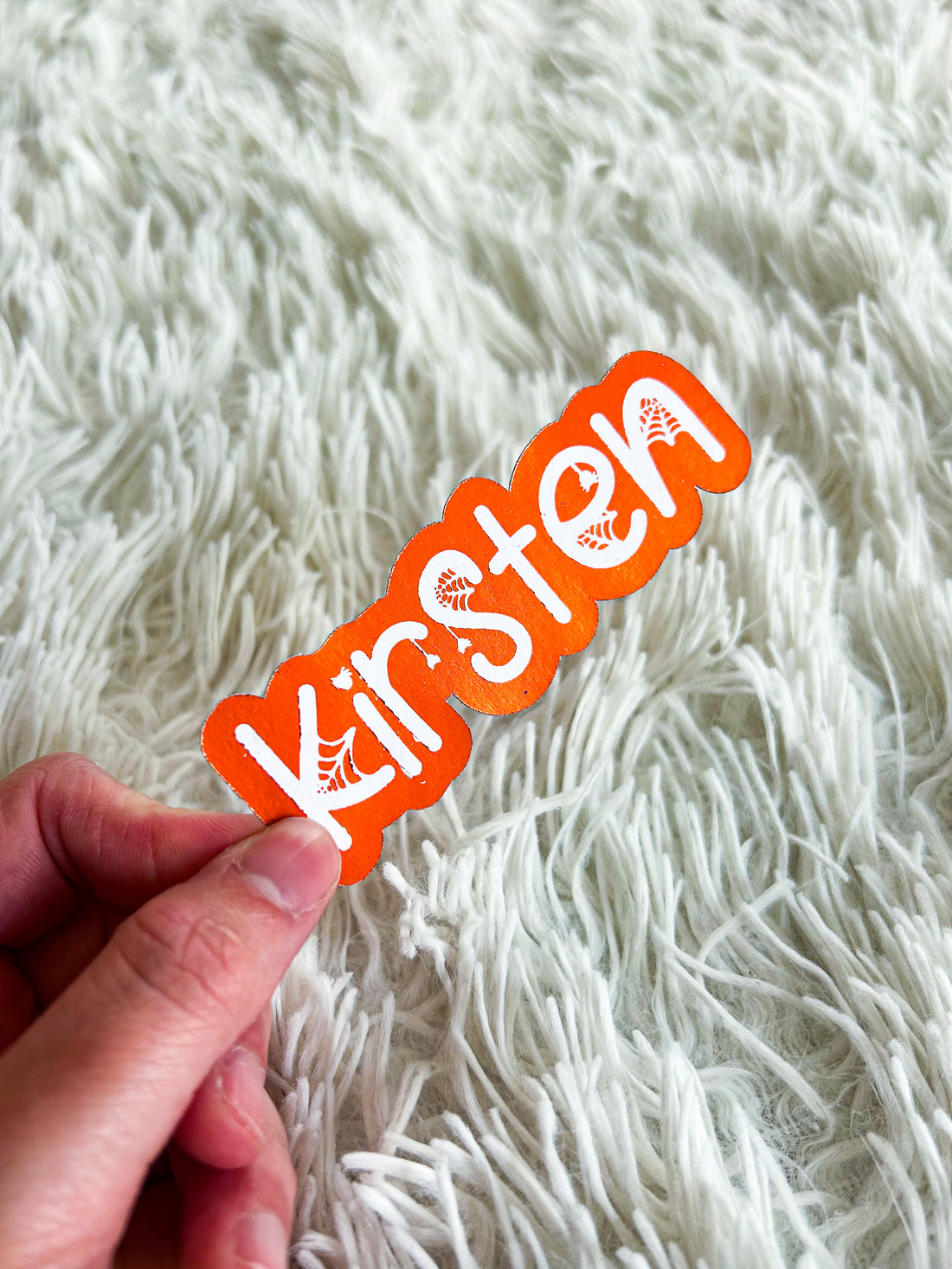 Halloween Name 5 | Foiled Halloween Die Cut Sticker *NOT WATERPROOF*