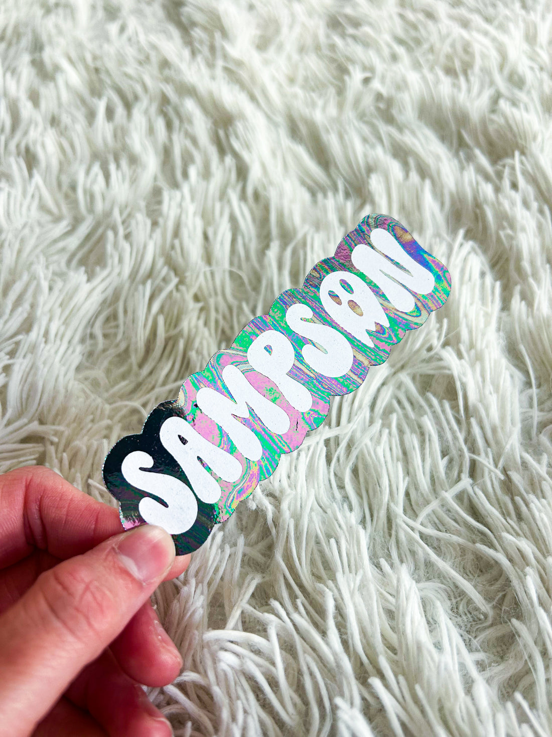 Halloween Name 4 | Foiled Halloween Die Cut Sticker *NOT WATERPROOF*